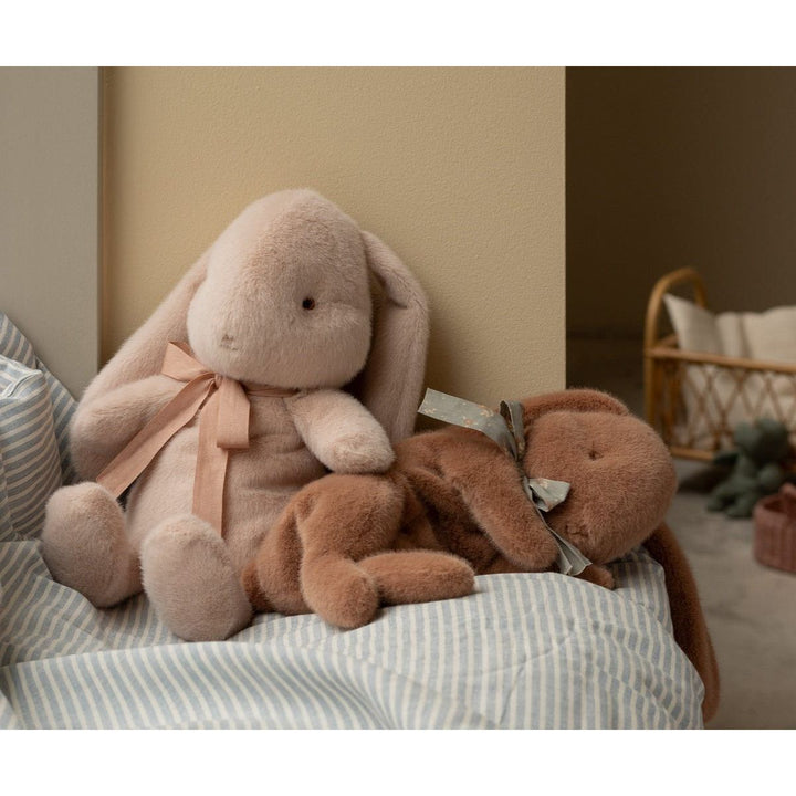 Maileg Sleeping bunny plush, Small - Soft Brown Dolls & Plush Toys Maileg
