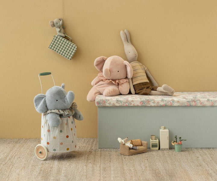Maileg Elephant plush, Big - Powder