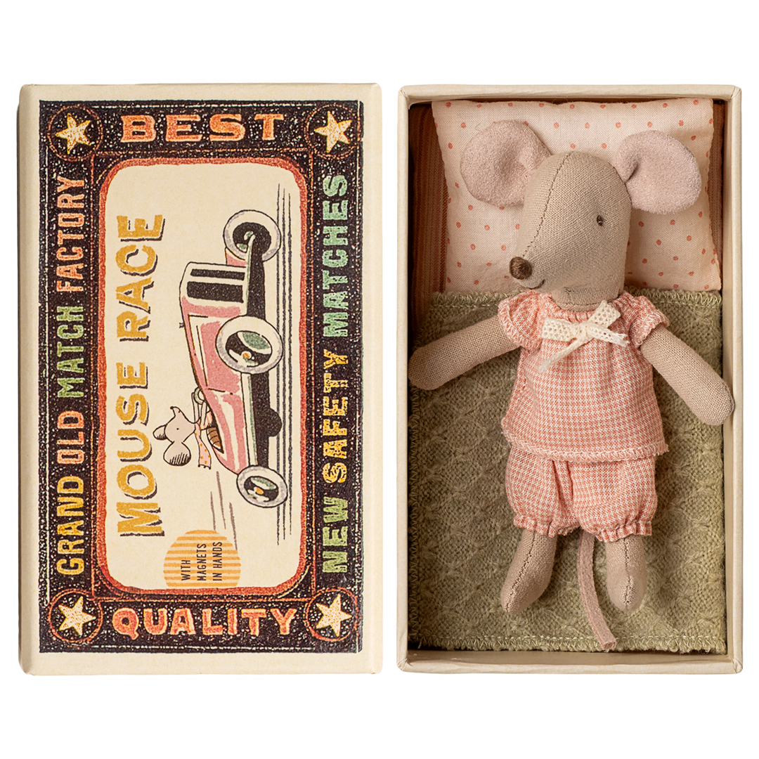 Maileg Little sister mouse in matchbox - 25' Mice Maileg