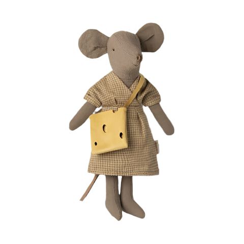 Maileg Mum Mouse, Light Brown Mice Maileg