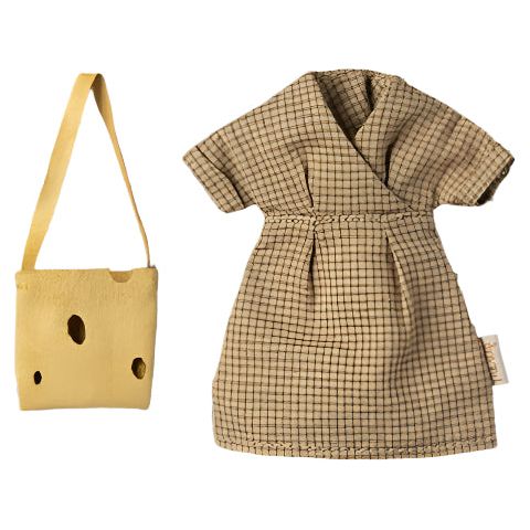 Maileg Dress and bag, Mum mouse Mice Clothing Maileg