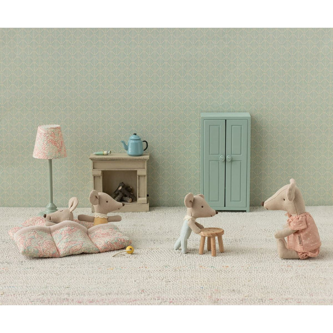 Maileg Triplets, Baby mice in matchbox - Checker Mice Maileg