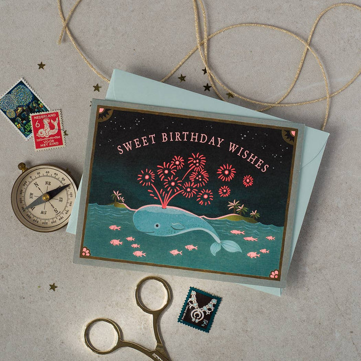 Whale Birthday Greeting Card