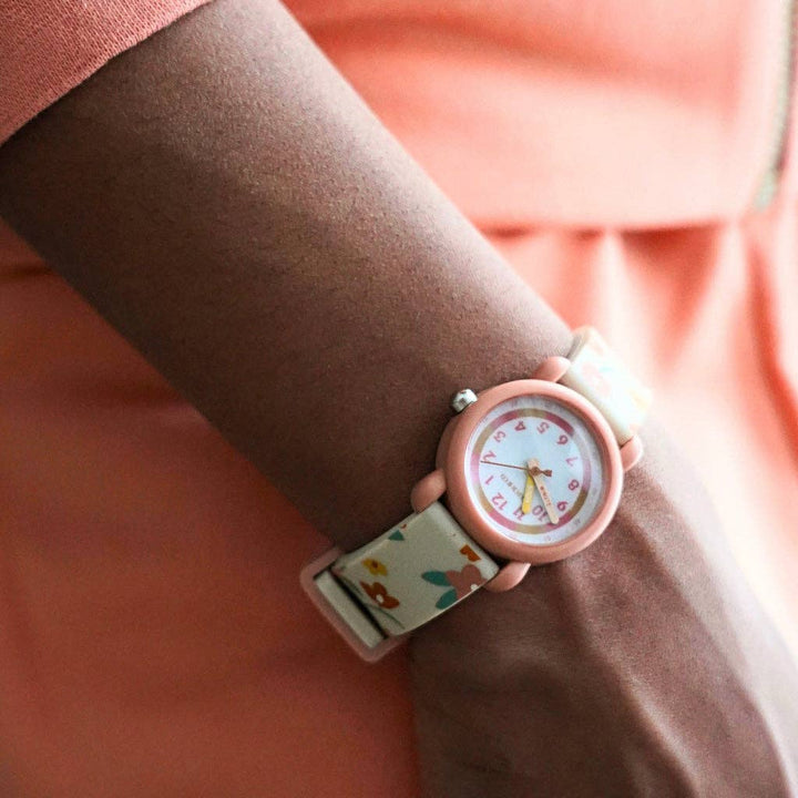 Grech &amp; Co Classic Watches | Silicone + Stainless Steel | Lille Cottage Club: Sunset Meadow Accessory GRECH &amp; CO.