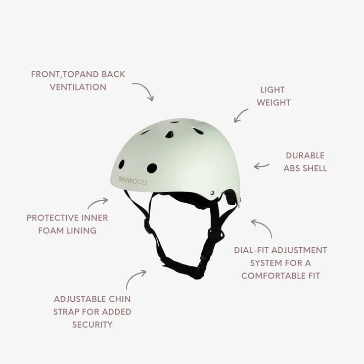 Banwood Helmet- Matte Pale Mint (50-54 cm)