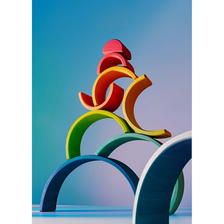 Maison Rue - Large Wooden Rainbow Building Sets Maison Rue