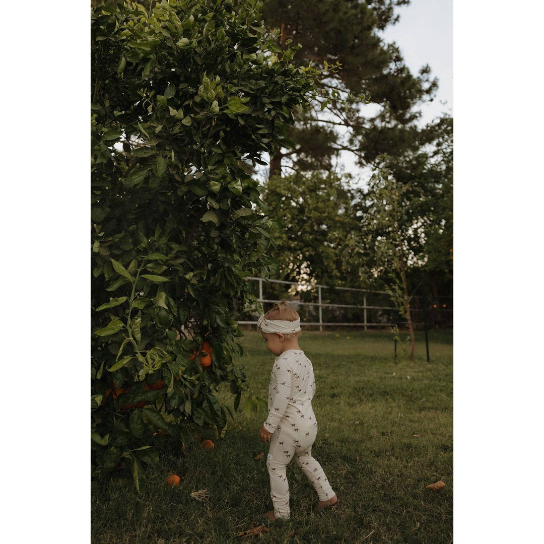 Forever French Baby Bamboo Zip Pajamas | Wild Horses Pajamas &amp; Footies Forever French Baby