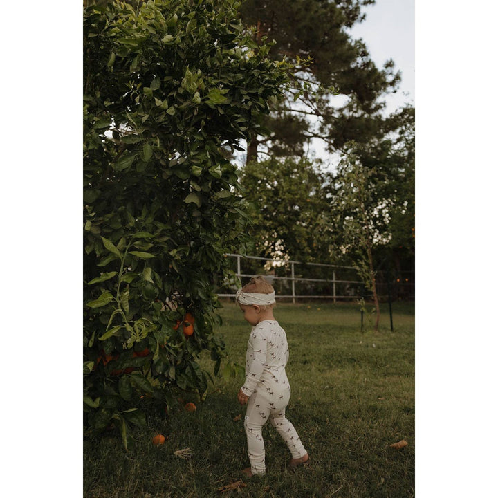 Forever French Baby Bamboo Zip Pajamas | Wild Horses Pajamas &amp; Footies Forever French Baby