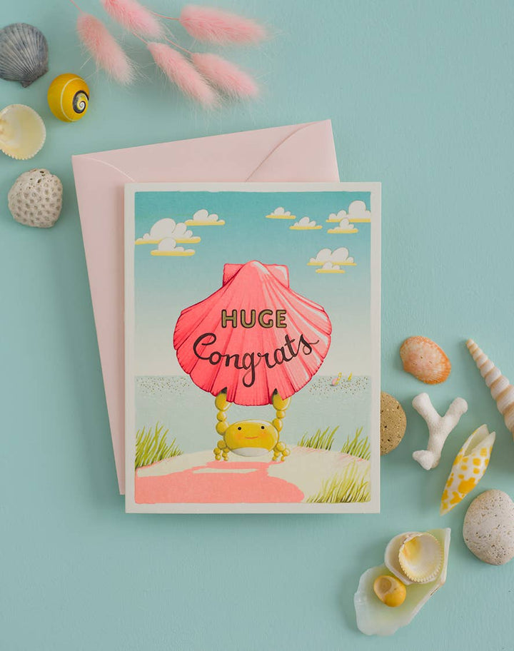 Crab Congrats Greeting Card