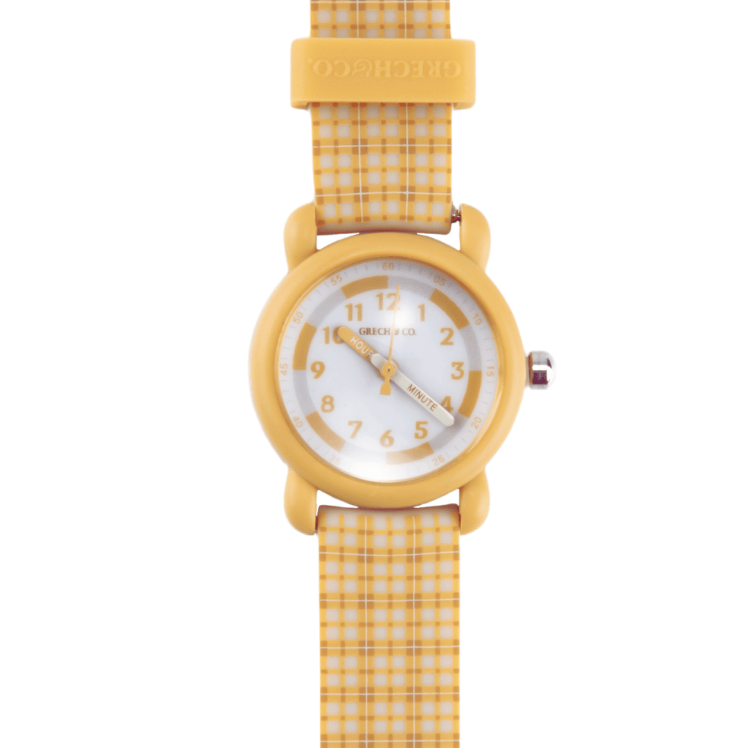 Grech & Co Classic Watches | Silicone + Stainless Steel | Lille Cottage Club: Buckwheat Plaid Accessory GRECH & CO.