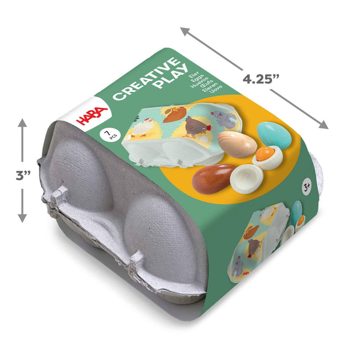 Creative Play – Wooden Eggs Play Food Set