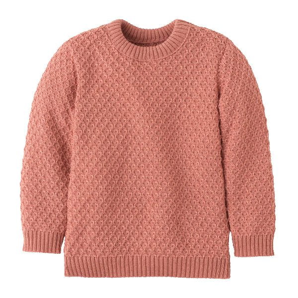 Disana 2025 Aran Wool Pullover Tops & Bottoms Disana 1-2 years Soft Pink
