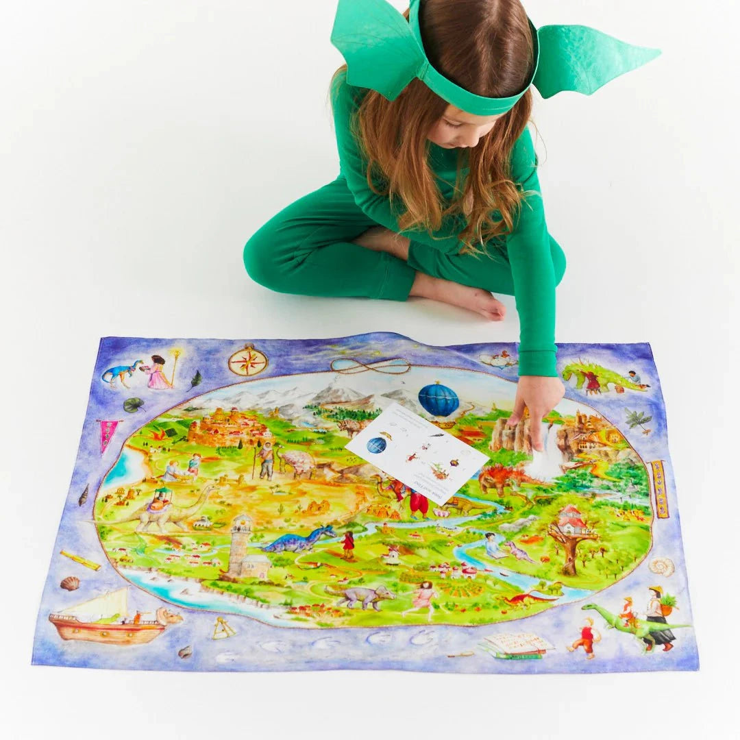 Sarah's Silks Dinotopia Seek & Find Playsilk Toddler And Pretend Play Sarah's Silks