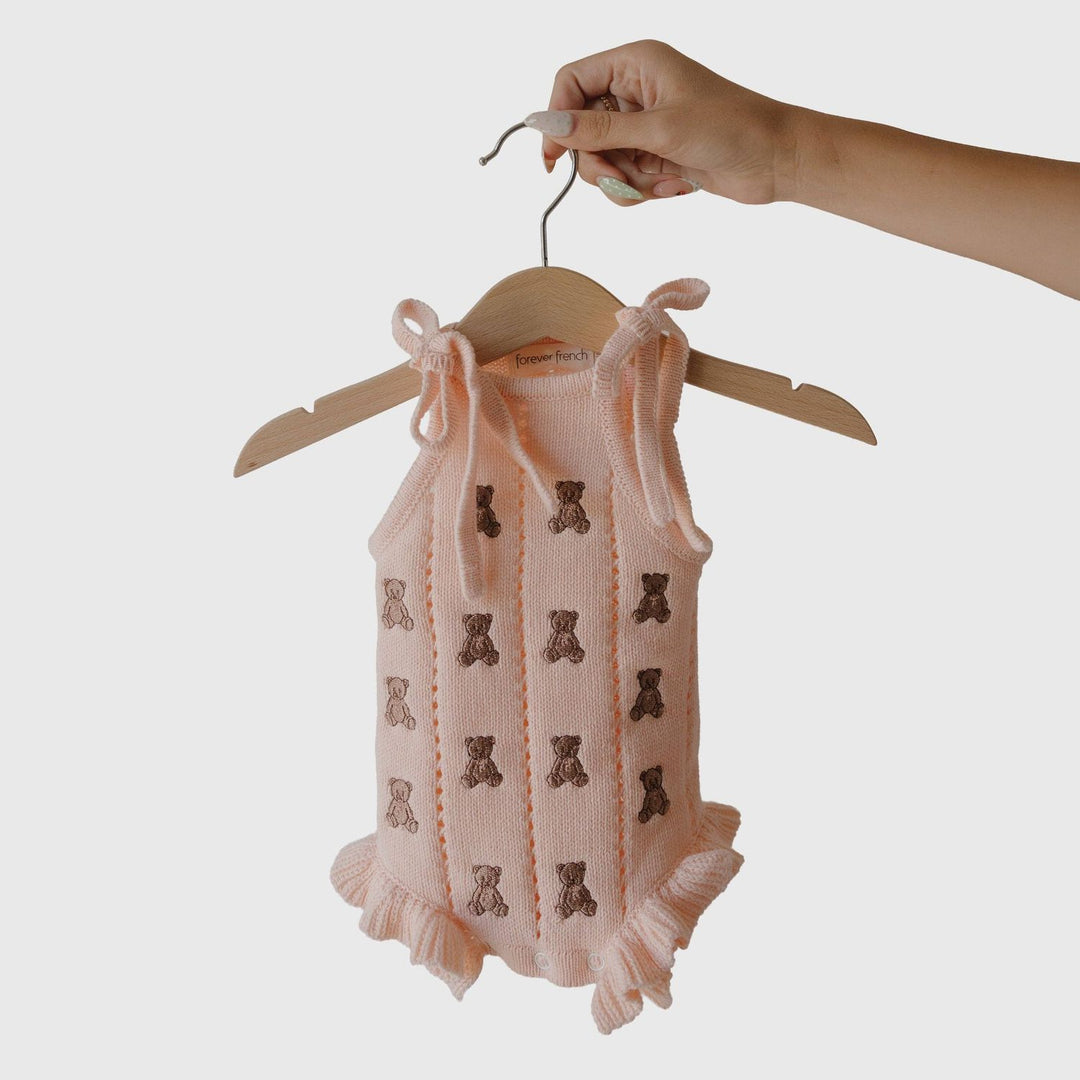 Knit Ruffle Romper | Lottie Forever French Baby