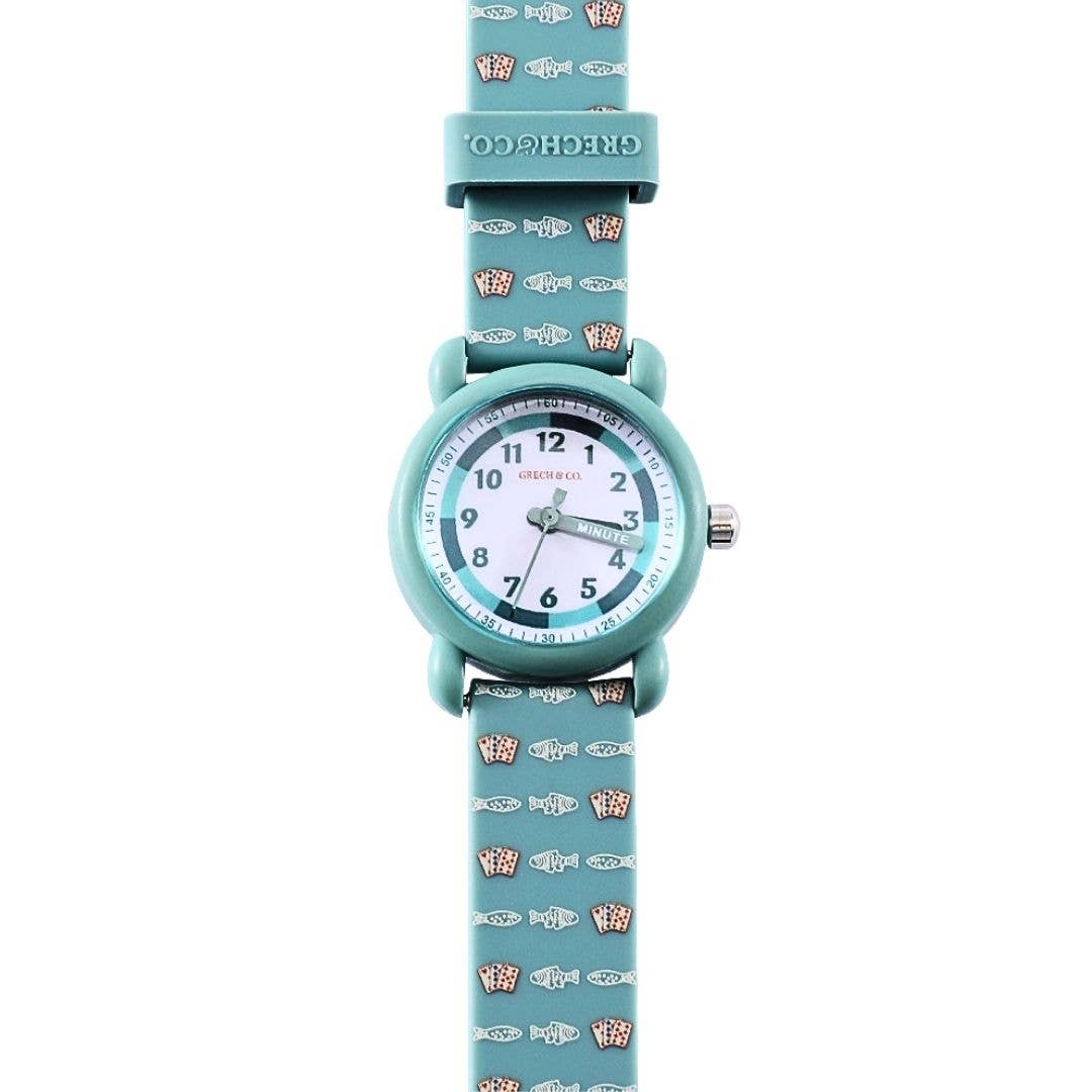 Grech & Co Classic Watch | Silicone + Stainless Steel | Lille Cottage Club: Go Fish Accessory GRECH & CO.