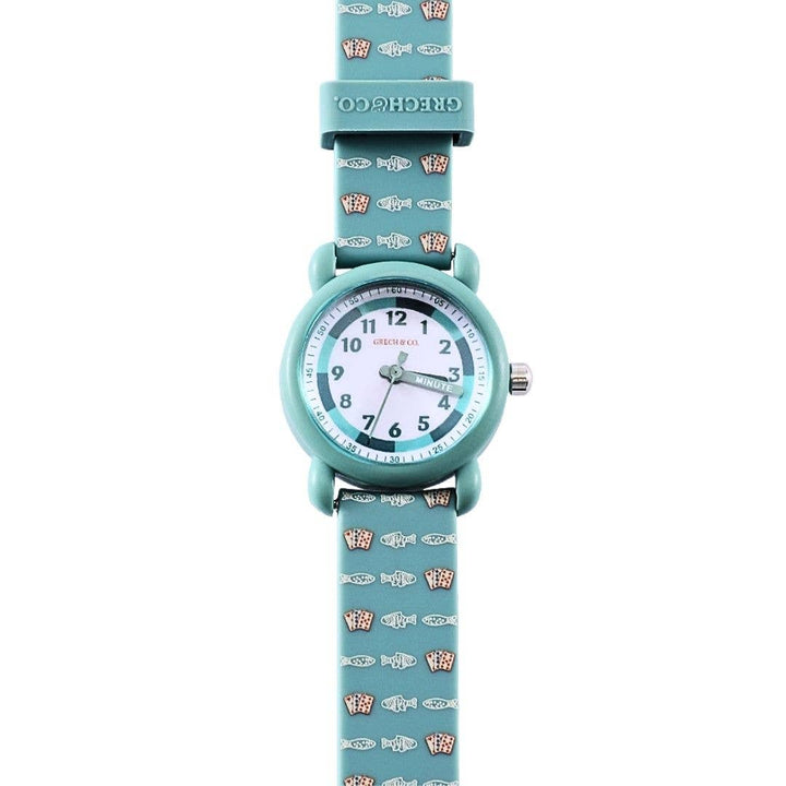 Grech &amp; Co Classic Watch | Silicone + Stainless Steel | Lille Cottage Club: Go Fish Accessory GRECH &amp; CO.