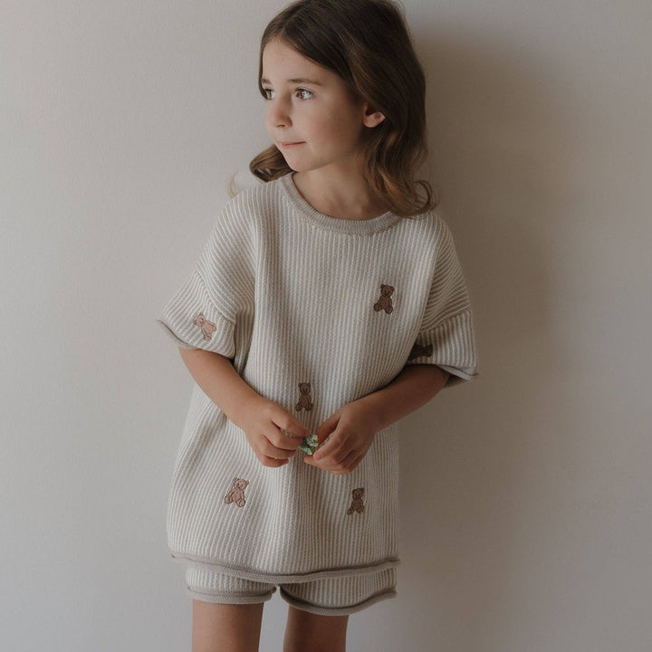 Knit Short Set | Teddy Forever French Baby