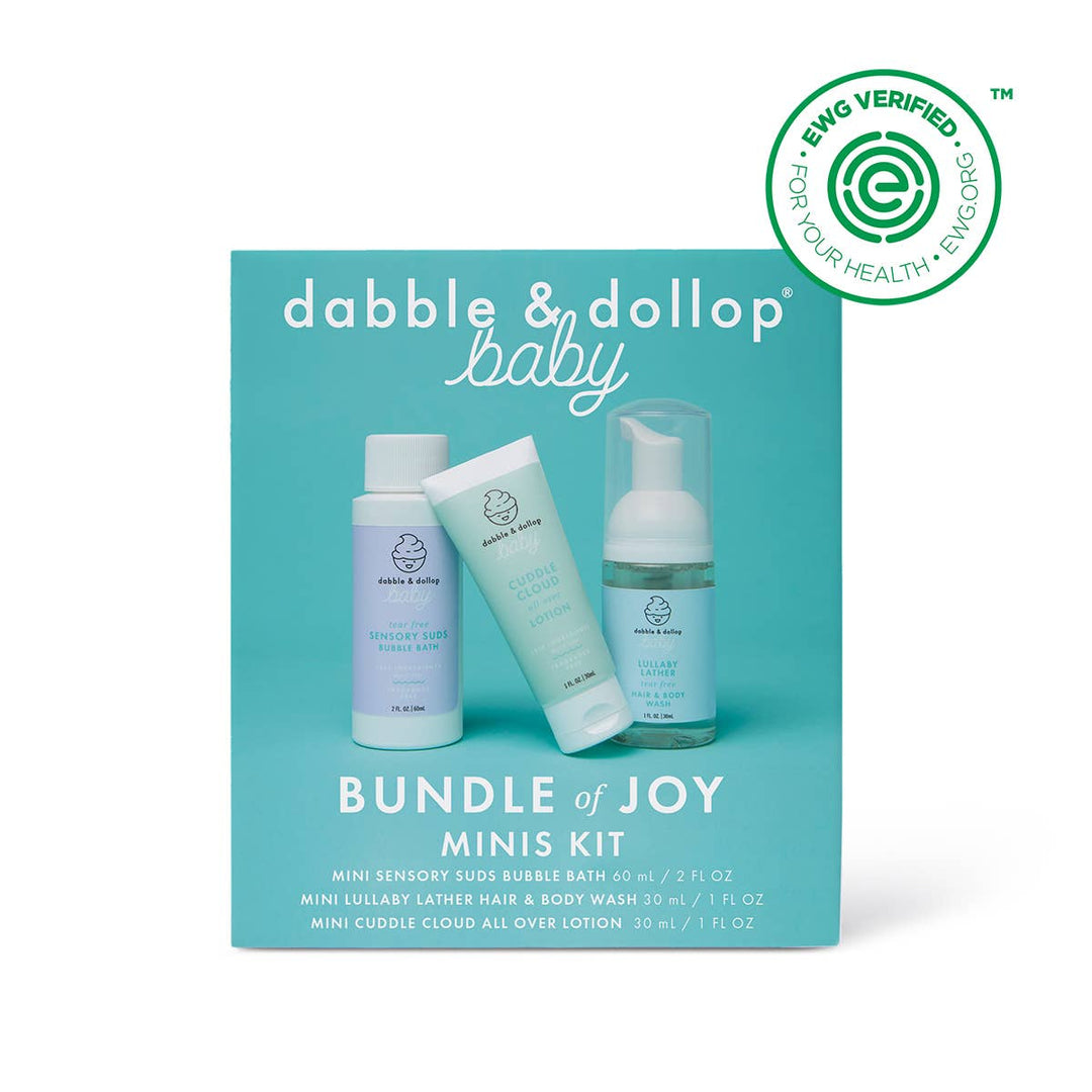 Dabble & Dollop - Bundle of Joy Mini Kit - EWG & Fragrance Free Natural Toiletries Dabble & Dollop