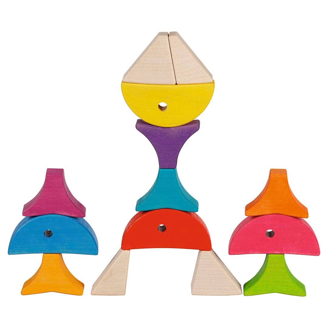 Goki Colour and shape sorting game - 6 colourful fishes
