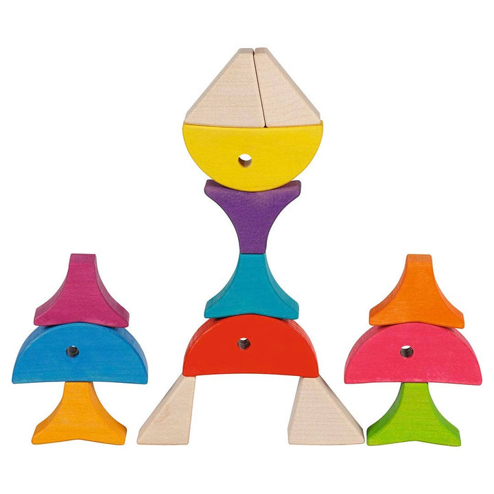 Goki Colour and shape sorting game - 6 colourful fishes