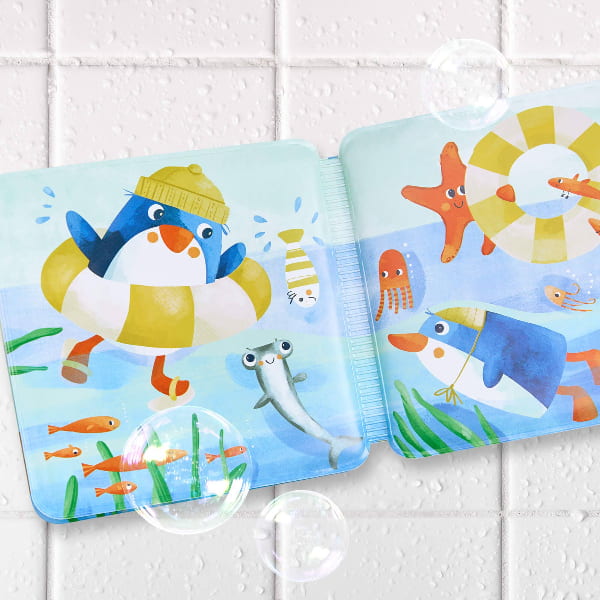 Haba Penguin Bath Book with Squeaker