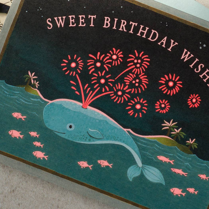 Whale Birthday Greeting Card