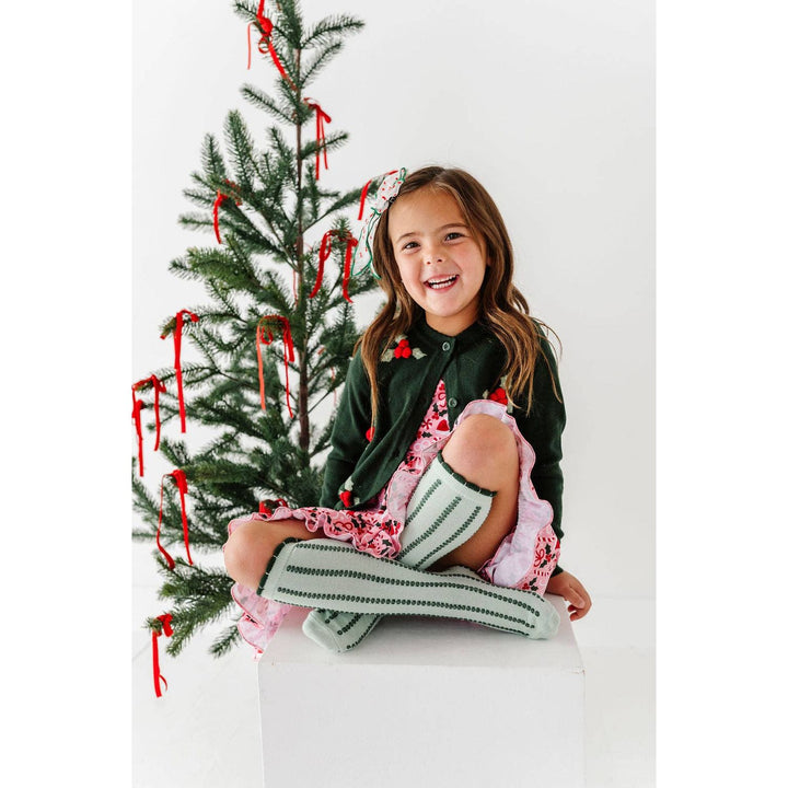 Gumdrop Stripe Socks - Mint/Forest