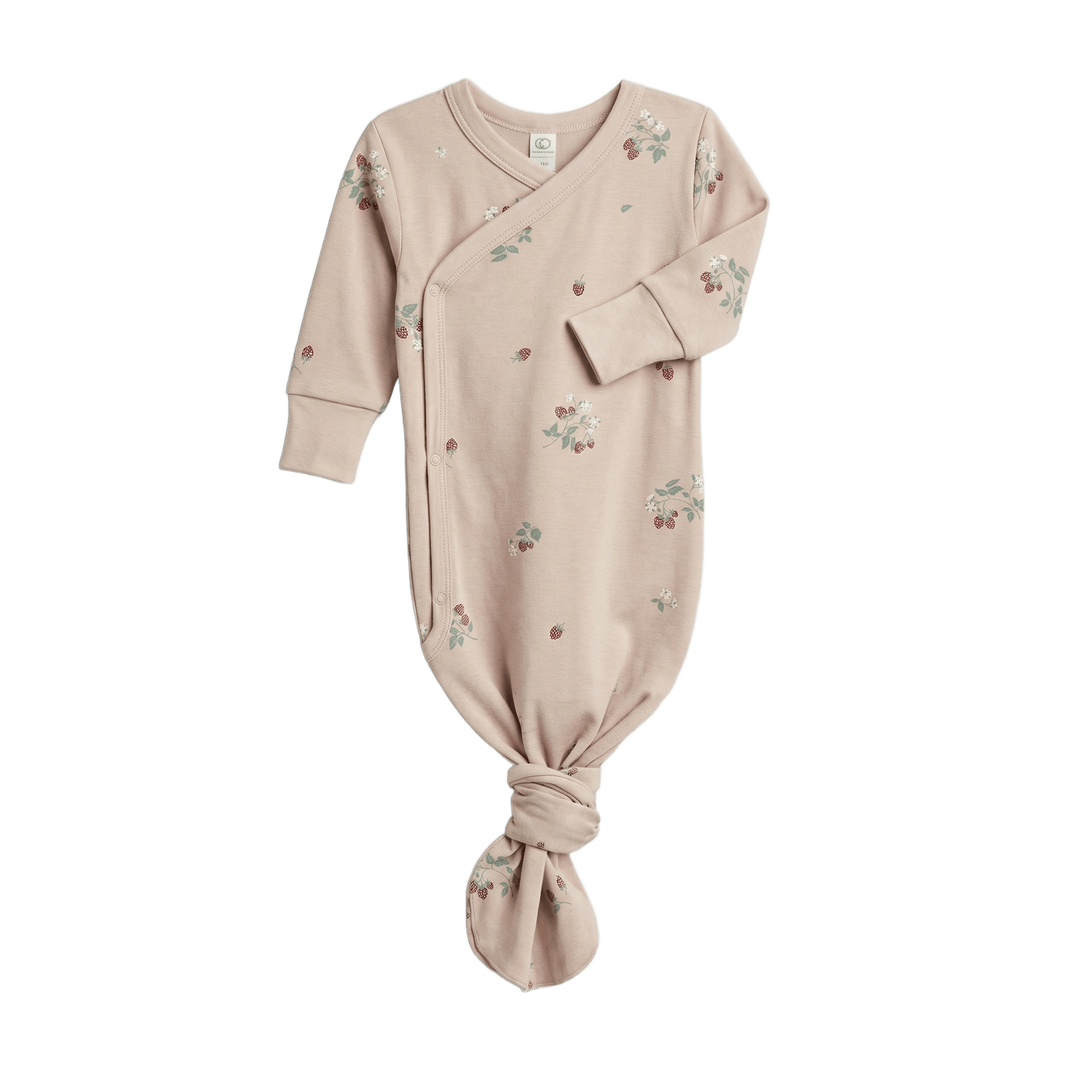 Colored Organics Indy Kimono Gown - Raspberries / Shell + Mint Gown Colored Organics