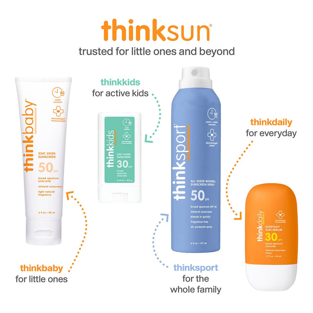 Think Baby Kids Brush-On Sun Shield SPF 30 Sun &amp; Insect Protection ThinkBaby