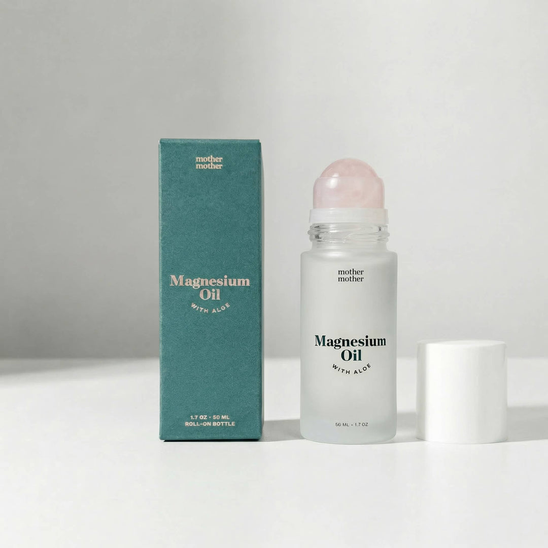 Mother Mother Magnesium Oil + Aloe, Rose Quartz Roller