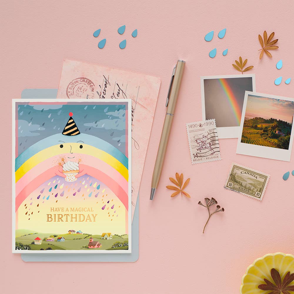 Rainbow Birthday Greeting Card