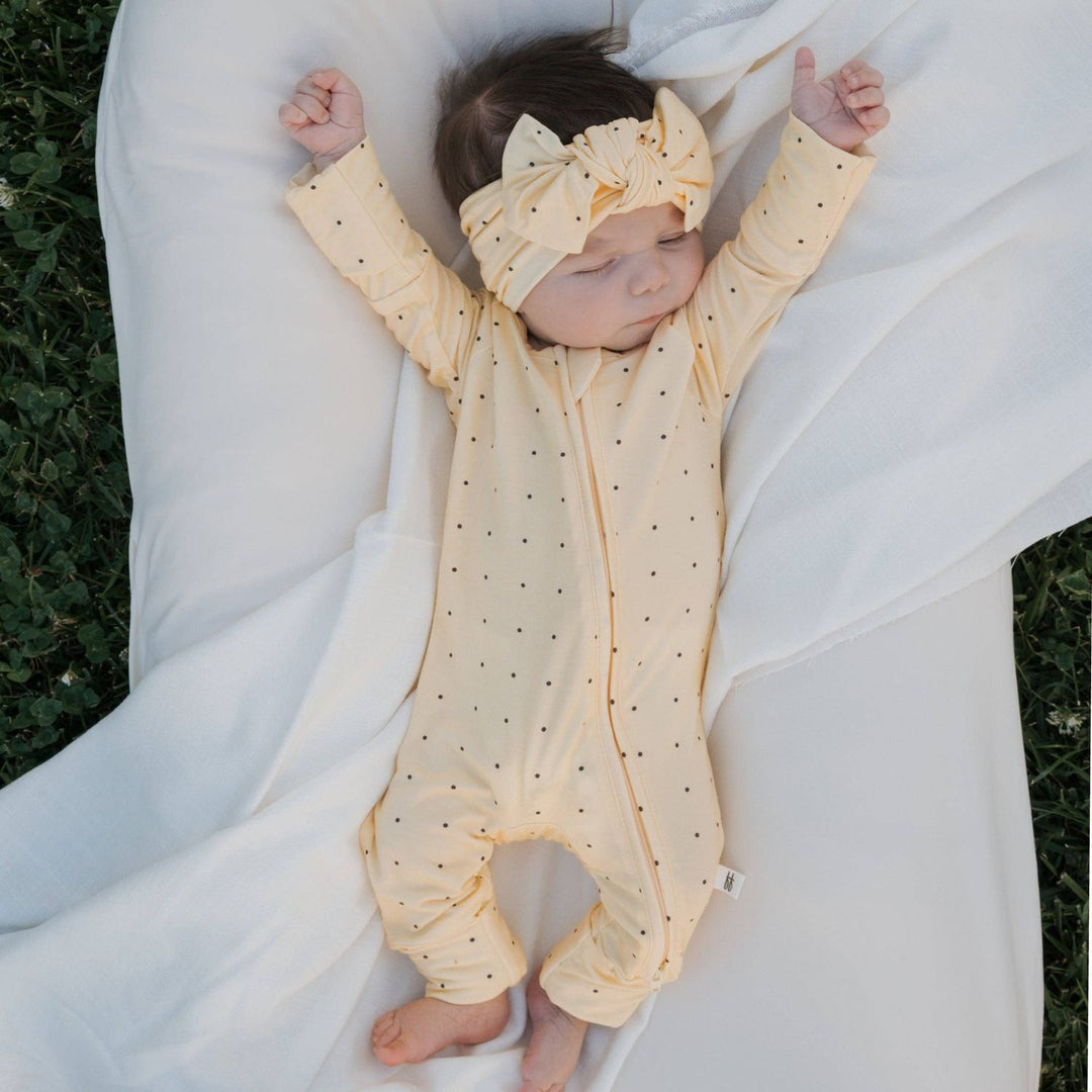 Forever French Baby - Bamboo Zip Pajamas - Veda Pajamas &amp; Footies Forever French Baby