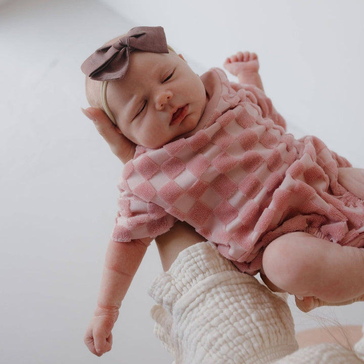 Forever French Terry T-Shirt Romper | Sea Pink