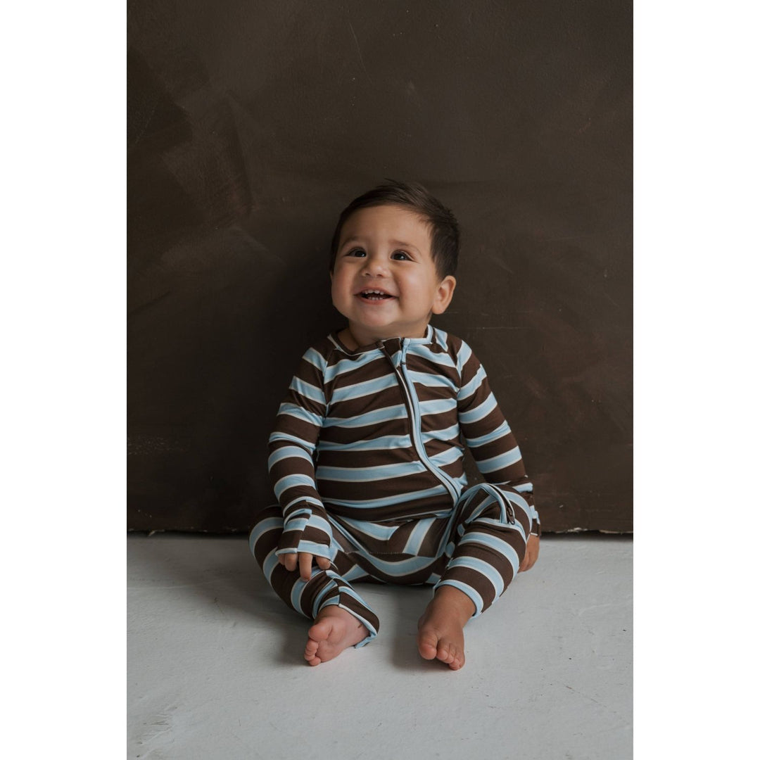 Forever French - Bamboo Zip Pajamas Garrett Pajamas Forever French Baby