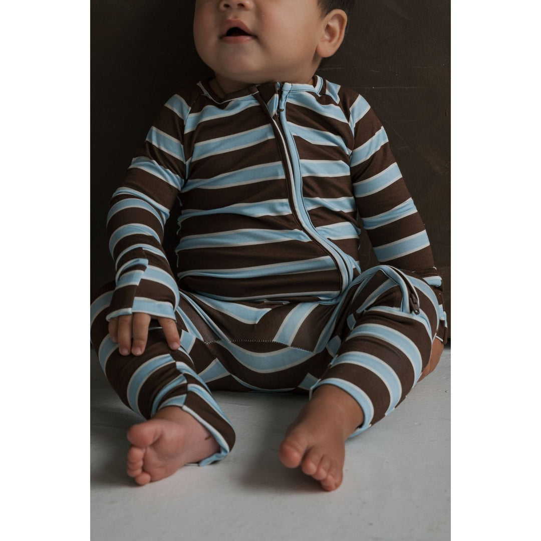Forever French - Bamboo Zip Pajamas Garrett Pajamas Forever French Baby