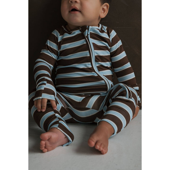 Forever French - Bamboo Zip Pajamas Garrett Pajamas Forever French Baby