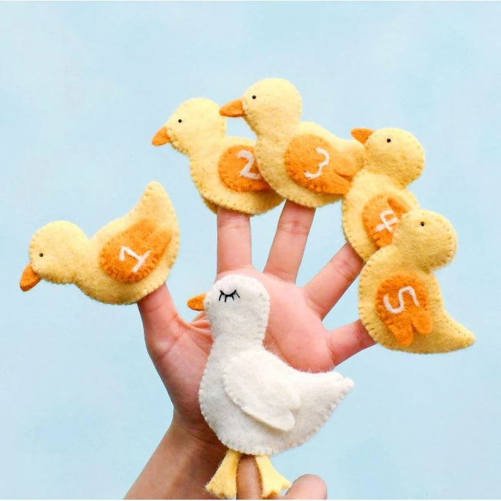 Tara Treasures Five Little Ducks, Finger Puppet Set Finger Puppet Tara Treasures