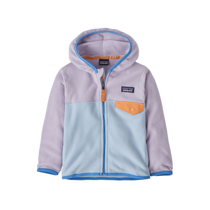 Spring 2025 Patagonia Baby Micro D Snap-T Jacket Baby Jacket Patagonia Fleck Blue 6 Months