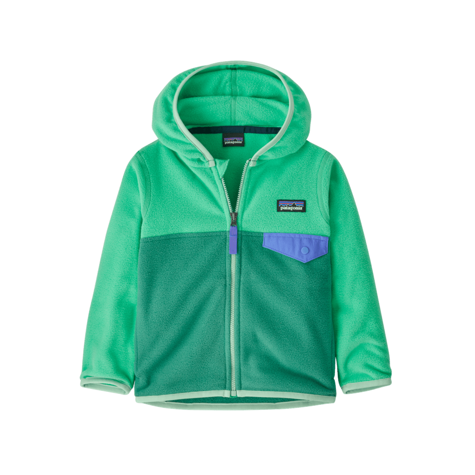 Spring 2025 Patagonia Baby Micro D Snap-T Jacket Baby Jacket Patagonia Heartleaf Green 6 Months