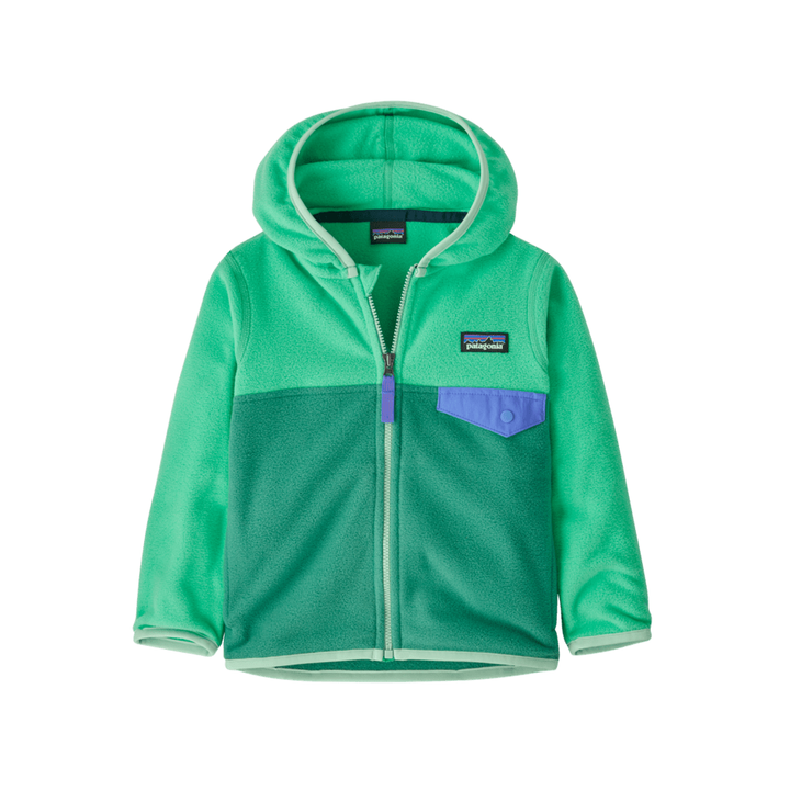 Spring 2025 Patagonia Baby Micro D Snap-T Jacket Baby Jacket Patagonia Heartleaf Green 6 Months