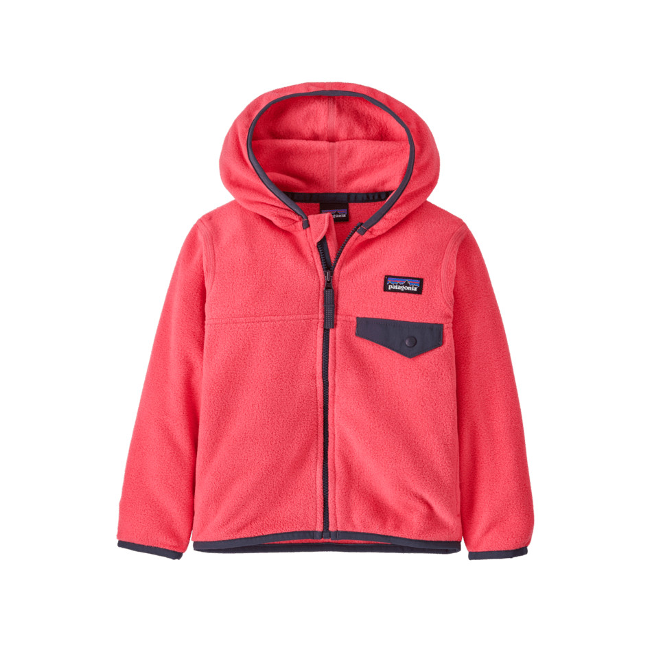 Spring 2025 Patagonia Baby Micro D Snap-T Jacket Baby Jacket Patagonia Sierra Pink 6 Months