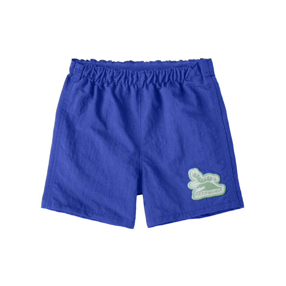 Spring 2025 Patagonia Baby Baggies Shorts Shorts Patagonia Caterpillar Chiller- Eddy Blue 0-6M