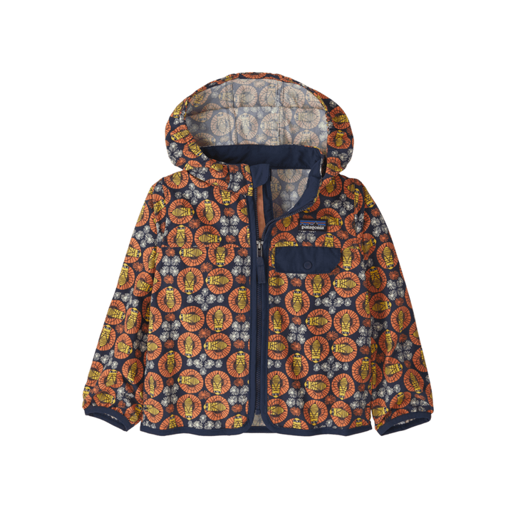Spring 2025 Patagonia Baby Baggies Jacket Baby Jacket Patagonia Bee You- New Navy 12 Months