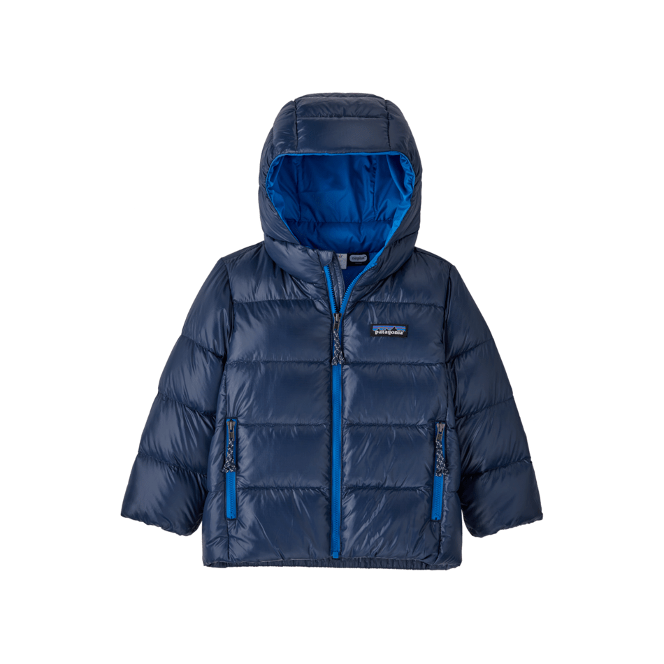 Fall 2025- Patagonia Baby Hi-Loft Down Sweater Hoody Jackets Patagonia New Navy 6 Months