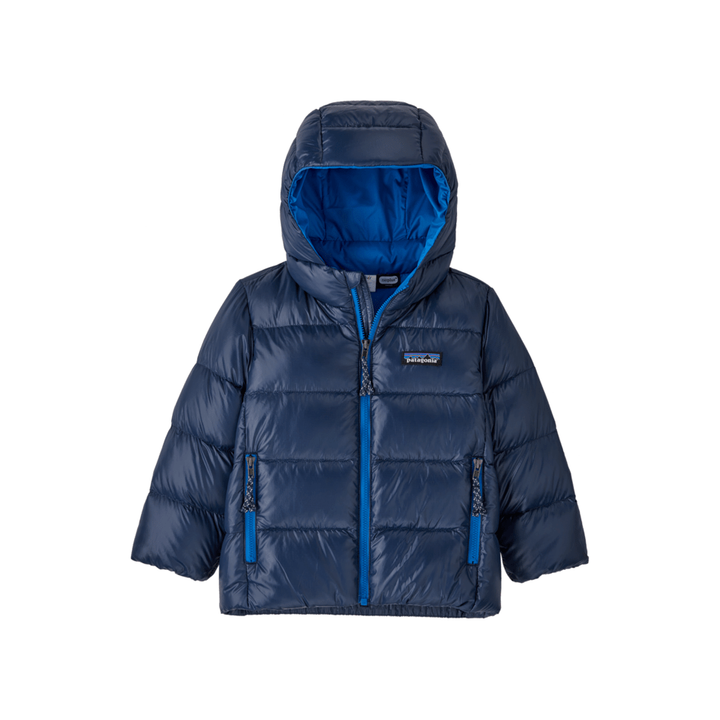 Fall 2025- Patagonia Baby Hi-Loft Down Sweater Hoody Jackets Patagonia New Navy 6 Months