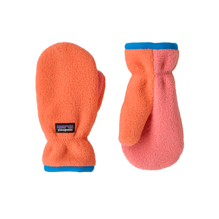 Fall 2025 Patagonia Baby Pita Pocket Mittens Gloves & Mittens Patagonia Orange Peel 3 Months