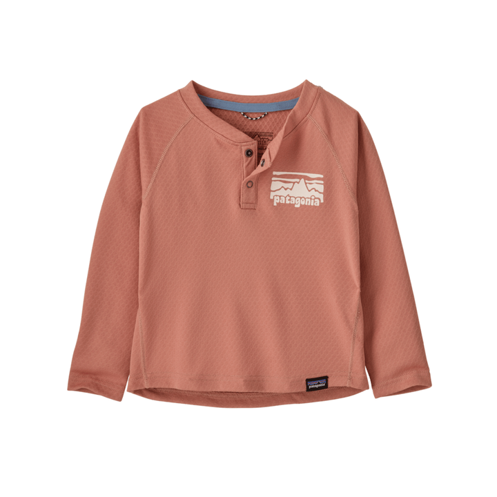 Fall 2025 Patagonia Baby Cap MW Henley Base Layer Patagonia Moment Pink 12 Months