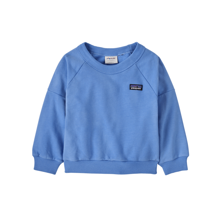 Spring 2025 Patagonia Baby Crew Sweatshirt Sweatshirt Patagonia Abundant Blue 6 Months
