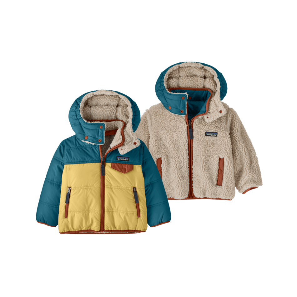 Fall 2026 Baby Reversible Tribbles Hoody Baby Jacket Patagonia Limestone Yellow 6 months