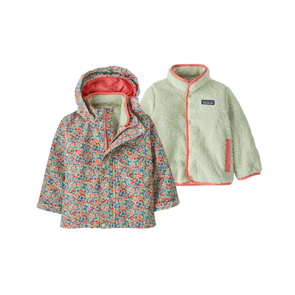 Fall 2025 Patagonia Baby All Seasons 3-In-1 Jacket Baby Jacket Patagonia Tiny World: Lichen Green 12 Months